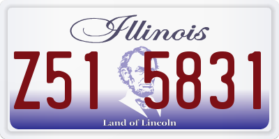 IL license plate Z515831
