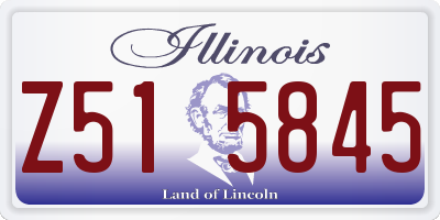 IL license plate Z515845