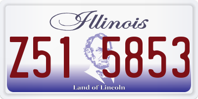 IL license plate Z515853