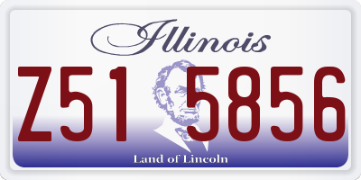 IL license plate Z515856