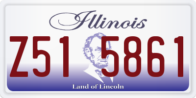 IL license plate Z515861
