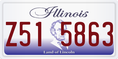 IL license plate Z515863