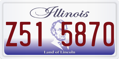 IL license plate Z515870