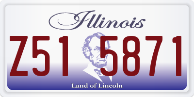 IL license plate Z515871