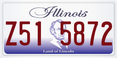 IL license plate Z515872