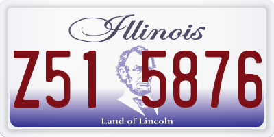 IL license plate Z515876
