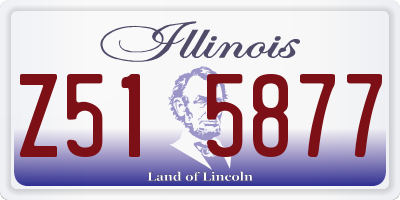 IL license plate Z515877