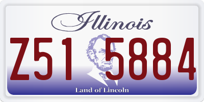 IL license plate Z515884