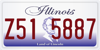 IL license plate Z515887