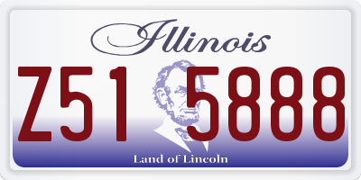 IL license plate Z515888