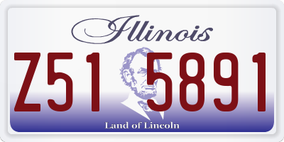 IL license plate Z515891