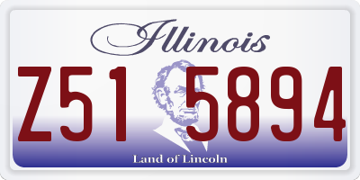 IL license plate Z515894