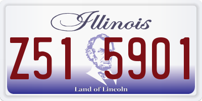 IL license plate Z515901