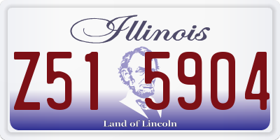 IL license plate Z515904