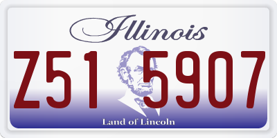 IL license plate Z515907