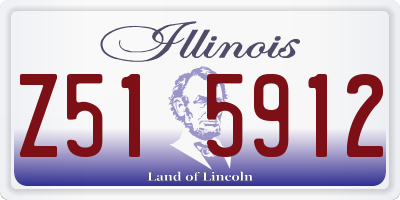IL license plate Z515912