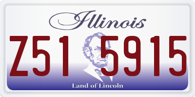IL license plate Z515915