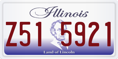 IL license plate Z515921