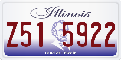 IL license plate Z515922