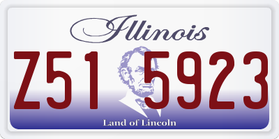 IL license plate Z515923