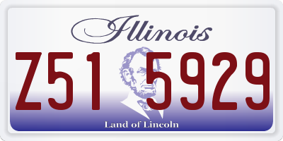 IL license plate Z515929