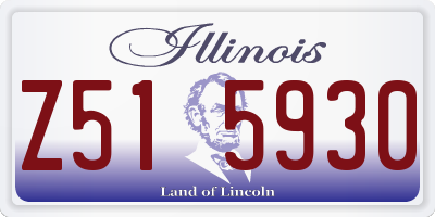 IL license plate Z515930