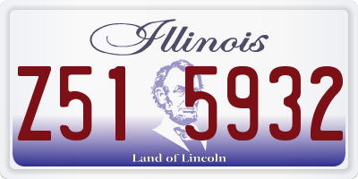 IL license plate Z515932