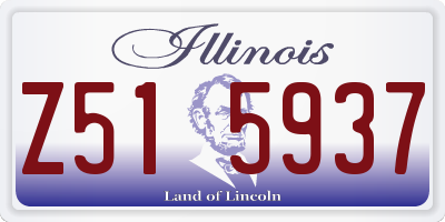 IL license plate Z515937