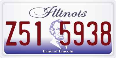 IL license plate Z515938