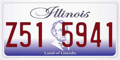 IL license plate Z515941