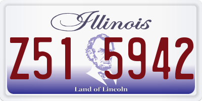 IL license plate Z515942