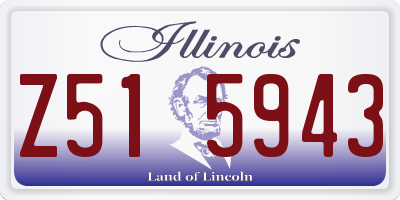 IL license plate Z515943