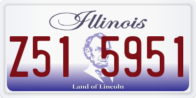 IL license plate Z515951