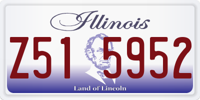 IL license plate Z515952