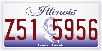 IL license plate Z515956