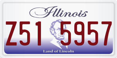 IL license plate Z515957