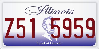 IL license plate Z515959
