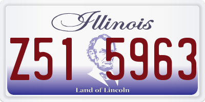 IL license plate Z515963