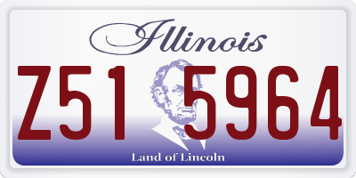 IL license plate Z515964