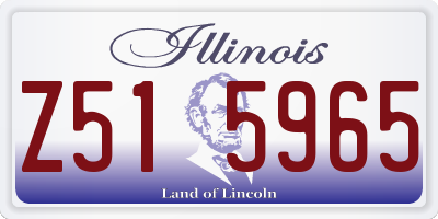 IL license plate Z515965