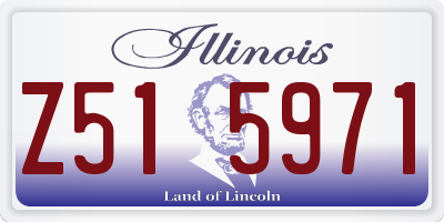 IL license plate Z515971
