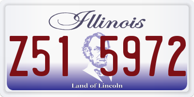 IL license plate Z515972