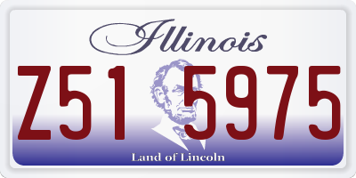 IL license plate Z515975