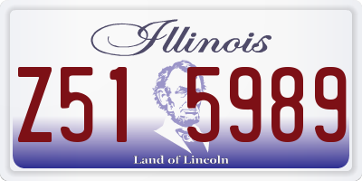 IL license plate Z515989