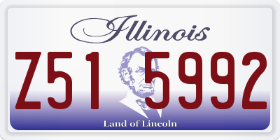 IL license plate Z515992
