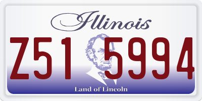 IL license plate Z515994