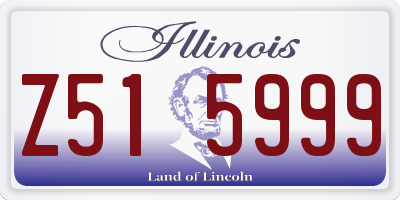 IL license plate Z515999
