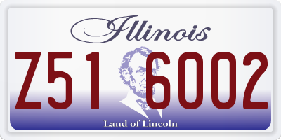 IL license plate Z516002