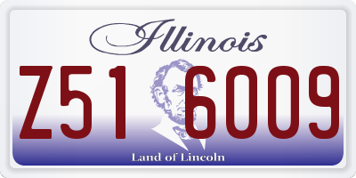 IL license plate Z516009