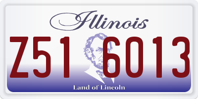 IL license plate Z516013
